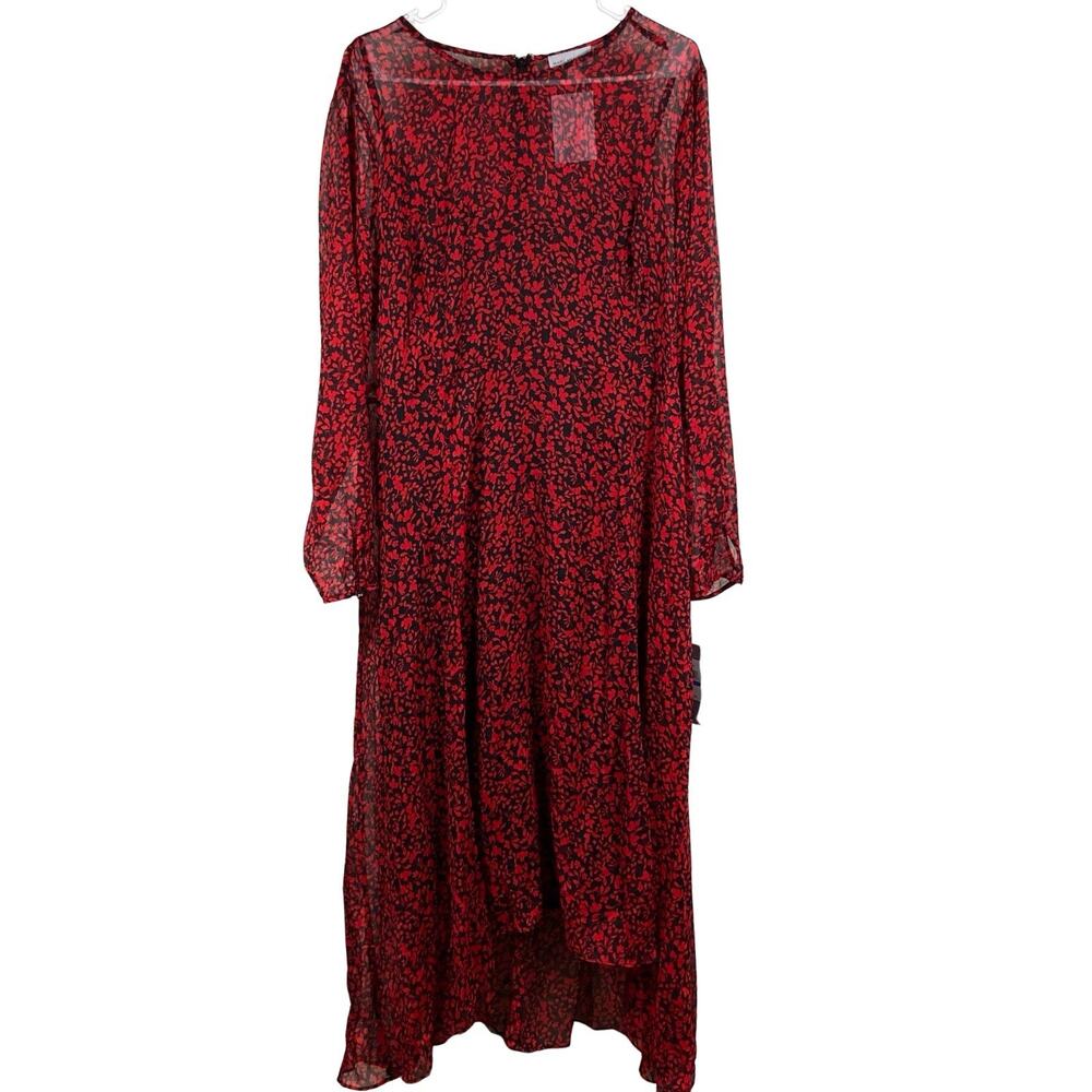 Marc New York Red and Black Maxi Dress
